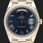 Rolex Day-Date 40 228239 (2019) - Blue dial 40 mm White Gold case (2/8)