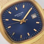 Patek Philippe Beta 21 3587-1 (1970) - Blauw wijzerplaat 43mm Geelgoud (4/8)