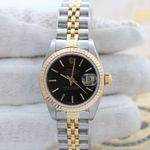 Rolex Lady-Datejust 69173 (Unknown (random serial)) - Black dial 26 mm Gold/Steel case (5/8)