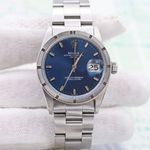 Rolex Oyster Perpetual Date 1501 (Unknown (random serial)) - Blue dial 34 mm Steel case (1/8)
