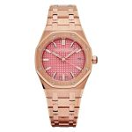 Audemars Piguet Royal Oak Selfwinding 77450OR.OO.1361OR.01 (2025) - Roze wijzerplaat 34mm Roségoud (6/6)