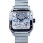 Cartier Santos WHSA0015 (2021) - Transparant wijzerplaat 40mm Staal (1/1)