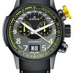 Edox Chronorally 38001-TINGNAEG-GNJ (2024) - Zwart wijzerplaat 48mm Titanium (1/4)