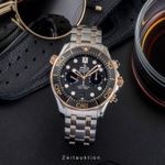 Omega Seamaster Diver 300 M 210.20.44.51.01.001 (Onbekend (willekeurig serienummer)) - Zwart wijzerplaat 44mm Goud/Staal (3/8)