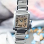 Cartier Tank Française W51011Q3 (Onbekend (willekeurig serienummer)) - Zilver wijzerplaat 25mm Staal (3/8)