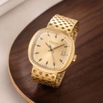 Patek Philippe Beta 21 3587-2 (1970) - Champagne dial 43 mm Yellow Gold case (3/8)