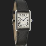 Cartier Tank WSTA0041 (2024) - Wit wijzerplaat 34mm Staal (4/8)