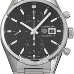 TAG Heuer Carrera Calibre 16 CBK2110.BA0715 (2025) - Black dial 41 mm Steel case (2/5)