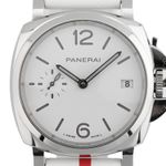 Panerai Luminor Due Luna PAM01306 (2022) - Wit wijzerplaat 38mm Staal (2/4)