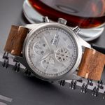 IWC Pilot Spitfire Chronograph IW371702 (2010) - Silver dial 42 mm Steel case (2/8)