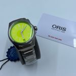 Oris ProPilot X 01 400 7778 7157-Set (2023) - Groen wijzerplaat 39mm Titanium (2/8)