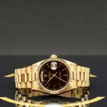 Rolex Day-Date 36 18038 (1986) - Zwart wijzerplaat 36mm Geelgoud (4/7)