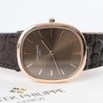 Patek Philippe Golden Ellipse 3738/100 (2007) - Brown dial 32 mm Yellow Gold case (1/8)