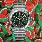 Breitling Chronomat 42 AB0134101L1A1 (2024) - Green dial 42 mm Steel case (1/8)