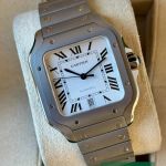 Cartier Santos WSSA0089 (2026) - White dial 39 mm Titanium case (1/7)