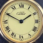 Cartier Tank 590004 (1990) - Champagne dial 24 mm Gold/Steel case (8/8)