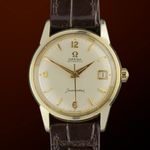 Omega Seamaster 14746 (1961) - White dial 34 mm Gold/Steel case (1/8)