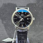 IWC Portofino Automatic IW356502 (2014) - Zwart wijzerplaat 40mm Staal (1/7)