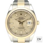 Rolex Datejust 41 126333 (2023) - Champagne dial 41 mm Gold/Steel case (2/8)