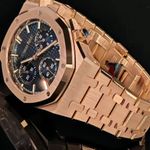 Audemars Piguet Royal Oak Chronograph 26240OR.OO.1320OR.05 (2024) - Blue dial 41 mm Rose Gold case (5/5)