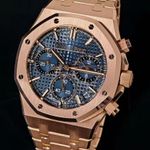 Audemars Piguet Royal Oak Chronograph 26240OR.OO.1320OR.05 (2024) - Blue dial 41 mm Rose Gold case (1/5)