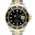 Rolex Submariner Date 16613LN (1999) - Zwart wijzerplaat 40mm Goud/Staal (2/8)