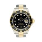 Rolex Submariner Date 16613LN (1999) - Zwart wijzerplaat 40mm Goud/Staal (3/8)