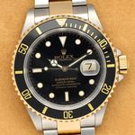 Rolex Submariner Date 16613LN (1999) - Zwart wijzerplaat 40mm Goud/Staal (1/8)