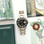 Rolex Submariner Date 16613LN (1999) - Black dial 40 mm Gold/Steel case (8/8)