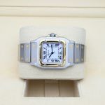 Cartier Santos 2961 (Onbekend (willekeurig serienummer)) - Wit wijzerplaat 29mm Goud/Staal (5/8)