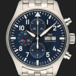 IWC Pilot Chronograph IW377717 (2020) - Blue dial 43 mm Steel case (2/8)