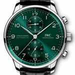 IWC Portuguese Chronograph IW371615 (2025) - Green dial 41 mm Steel case (1/1)