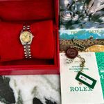 Rolex Lady-Datejust 69173 (1995) - Gold dial 26 mm Gold/Steel case (4/8)