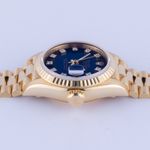 Rolex Lady-Datejust 69178 (1988) - Blue dial 26 mm Yellow Gold case (6/8)