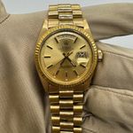 Rolex Day-Date 1803 (1977) - Champagne dial 36 mm Yellow Gold case (7/8)