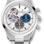 Zenith El Primero Chronomaster 03.3300.3604/69.M3300 (2024) - Silver dial 40 mm Steel case (1/1)