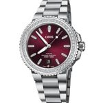Oris Aquis Date 01 733 7766 4998-07 8 22 05PEB (2026) - Rood wijzerplaat 42mm Staal (1/1)