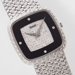 Piaget Vintage 9771 (1980) - Black dial 30 mm White Gold case (3/8)