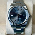 Rolex Oyster Perpetual 39 114300 (2017) - Grijs wijzerplaat 39mm Staal (2/7)