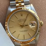 Rolex Datejust 36 16233 (1988) - Champagne dial 36 mm Gold/Steel case (2/8)