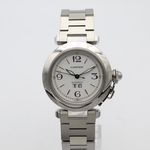 Cartier Pasha C W31044M7 (2002) - Wit wijzerplaat 35mm Staal (1/8)