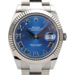 Rolex Datejust 41 126334 (2020) - Blue dial 41 mm Steel case (1/8)