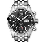 IWC Pilot Chronograph IW388113 (2023) - Zwart wijzerplaat 41mm Staal (1/1)