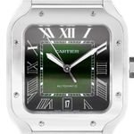 Cartier Santos WSSA0062 (2024) - Green dial 40 mm Steel case (2/6)