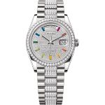 Rolex Day-Date 36 128349RBR (2025) - Diamant wijzerplaat 36mm Witgoud (1/1)