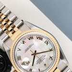 Rolex Datejust 36 16233 (2000) - Pearl dial 36 mm Gold/Steel case (4/7)