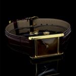 Cartier Tank Vermeil Cartier Tank Vermeil SM (Unknown (random serial)) - Red dial 28 mm Silver case (8/8)