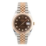 Rolex Datejust 41 126331 (2017) - Bruin wijzerplaat 41mm Goud/Staal (1/5)