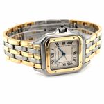 Cartier Panthère 183949 (1990) - White dial 27 mm Gold/Steel case (3/8)