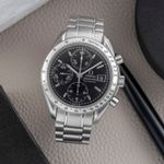 Omega Speedmaster Date 3513.50.00 (1999) - Zwart wijzerplaat 39mm Staal (1/8)